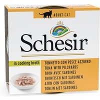 Schesir in Brühe 6 x 70 g - Thunfisch mit Sardinen von Schesir