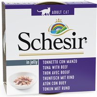 Schesir in Gelee 6 x 85 g - Thunfisch mit Rinderfilet von Schesir