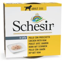 Sparpaket Schesir 24 x 150 g - Huhn mit Schinken von Schesir