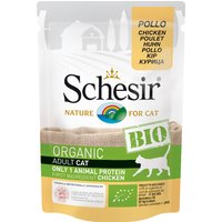 Sparpaket Schesir Bio Pouch 24 x 85 g - Bio Huhn von Schesir