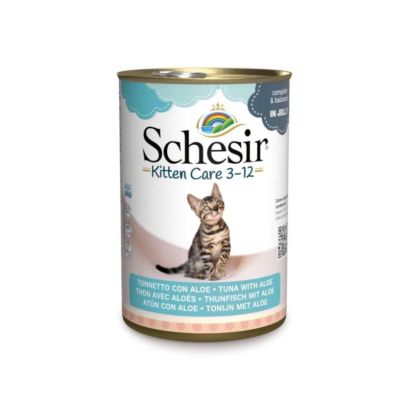 Sparpaket Schesir in Gelee 12 x 140 g - Kitten Thunfisch mit Aloe von Schesir