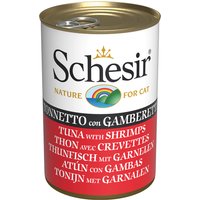 Sparpaket Schesir in Gelee 12 x 140 g - Thunfisch mit Garnele von Schesir