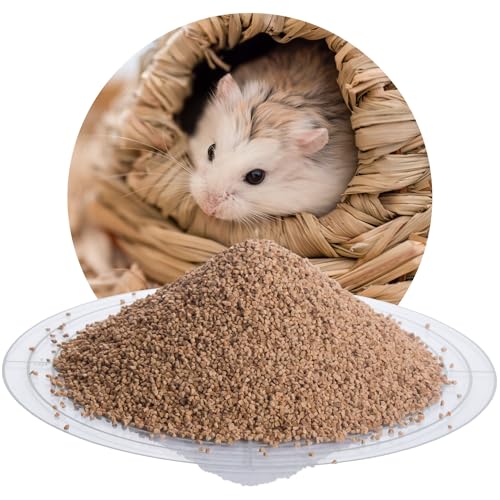 Schicker Mineral Hamsterglück Nussschalenstreu 5 kg, staubfreie Einstreu aus Walnussschalen, unbehandeltes Naturprodukt von Schicker Mineral