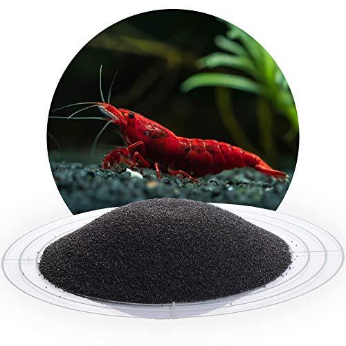 Schicker Mineral – 25 kg Aquariumsand Schwarz – feiner Aquariumkies mit Epoxidharz ummantelt – kantengerundeter Bodengrund Kies für Süßwasseraquarien & Meerwasseraquarien (Ø Körnung: 0,4-0,8 mm) von Schicker Mineral