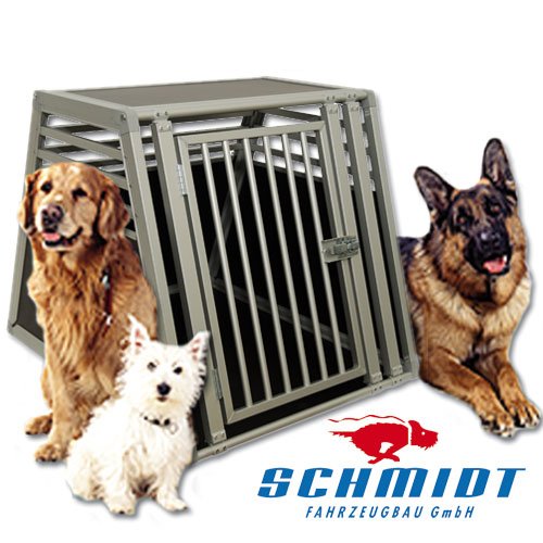 Schmidt-Box Hundebox Einzelbox ALU UME 85/93/68 (für Grosse Hunde) von Famry