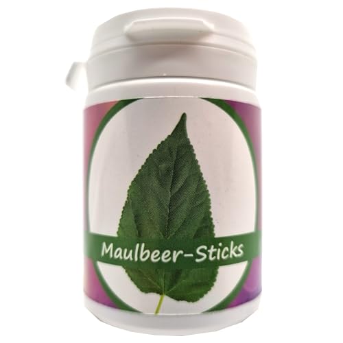 50g Futter Sticks (Maulbeerblätter) für Garnelen in Schraubdose/Welse, Krebse, Schnecken, Pellets von Schmitt Aquaristik