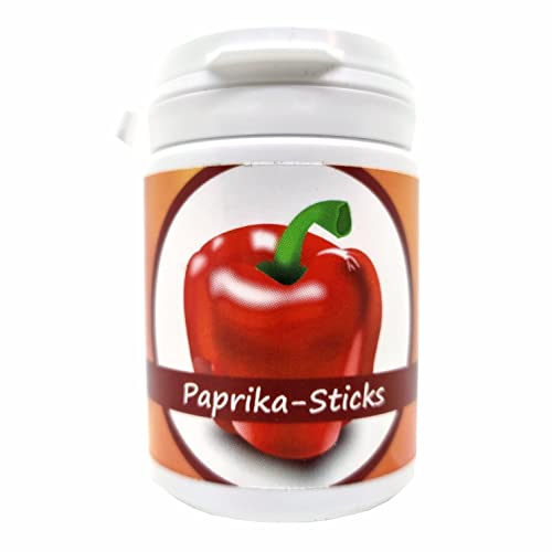 50g Futter Sticks für Garnelen in Schraubdose / 15 Sorten verfügbar/Welse, Krebse, Schnecken (Paprika) von Schmitt Aquaristik