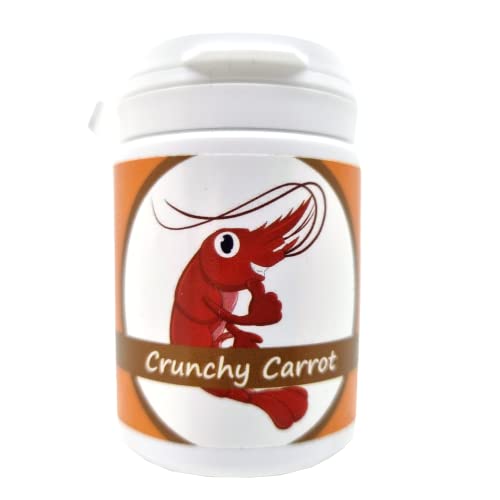 Crunchy Carrots 75ml (Karotten), Crunchy Feed - Futter für Garnelen, Krebse, Welse und Schnecken von Schmitt Aquaristik