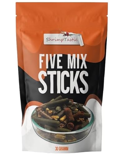 Five-Mix-Sticks (30g) Futter Mix für Garnelen, Welse, Krebse, Schnecken, Wirbellose von Schmitt Aquaristik