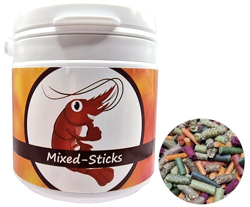 Schmitt Aquaristik Futter-Sticks Super-Mix / 120g Futter Sticks gemischt / 12 Sorten / für Garnelen, Krebse, Welse und Schnecken von Schmitt Aquaristik