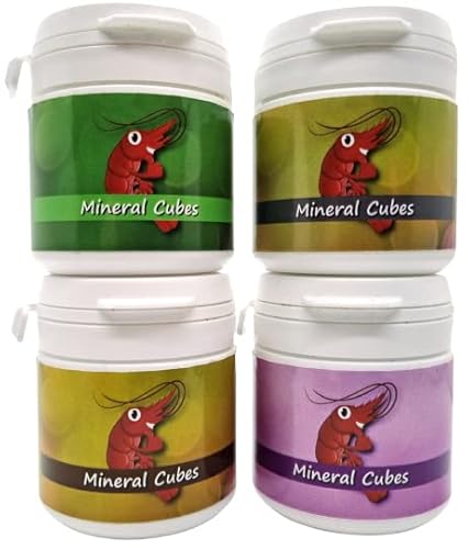 Mineral Cubes Set / 4x30 Stück/Garnelen Minerlarien Aufbereiter Schnecken von Schmitt Aquaristik