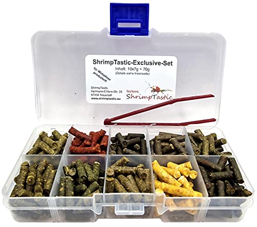 ST Exclusive Futter Sticks Set (7x10g = 70g) / Garnelen Pellets Schnecken von Schmitt Aquaristik