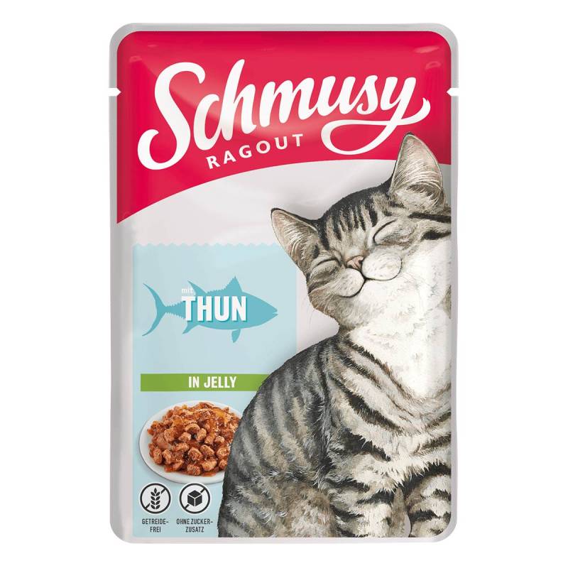 Schmusy Ragout mit Thunfisch in Jelly 22x100g von Schmusy