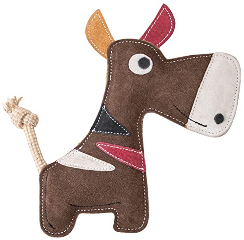 Schnüffelfreunde Hundespielzeug - Zerrspielzeug Karl - Bulle mit Zerrseil - Spielzeug für Hunde aus Leder von Schnüffelfreunde