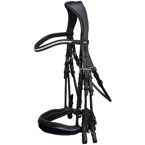 Schockemohle Venice Double Bridle Black/Patent/Silver VB (Cob) von Schockemöhle