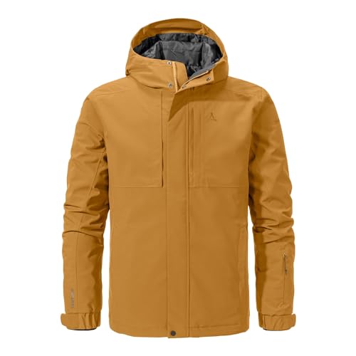 Schöffel M Insulated Jacket Antwerpen Braun - Wasserdichte isolierte Herren Venturi Winterjacke, Größe 56 - Farbe Golden von Schöffel