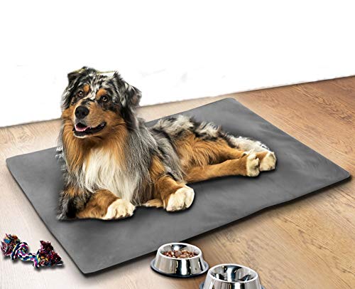 Schwar Textilien Kühlmatte für Haustiere Kühldecke Kühlkissen Auto Zuhause Hund Katze 70x100 cm Farbe Grau von Schwar Textilien