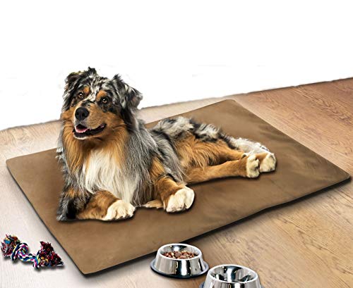 Schwar Textilien Kühlmatte für Haustiere Kühldecke Kühlkissen Auto Zuhause Hund Katze 70x100 cm Farbe Braun von Schwar Textilien