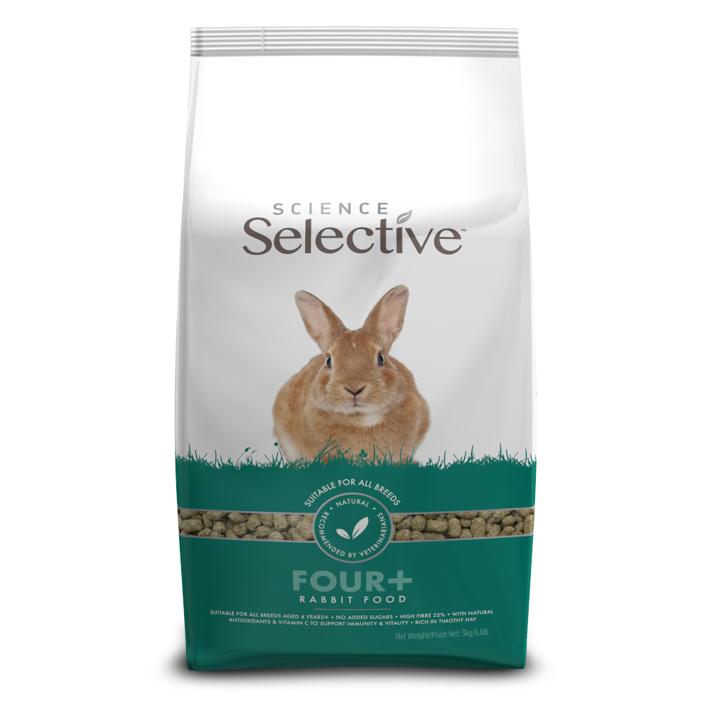 Science Selective 4 + Kaninchenfutter - Sparpaket: 2 x 3 kg von Science Selective