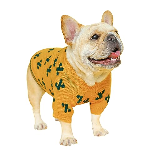 Scnvsi Haustier-Hundepullover, weihnachtliche Haustierkleidung für kleine Hunde, warmes Pullover-Outfit für Katzenkleidung, winddichter, weicher Hundepullover von Scnvsi