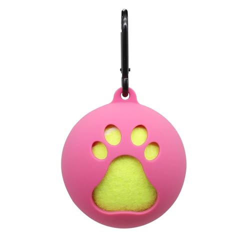 Scnvsi Leichter Tennisballhalter mit Hundeleinenbefestigung, freihändiger Haustierball-Abdeckungshalter, tragbarer Tennisball-Clip von Scnvsi