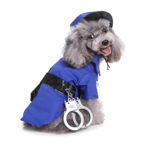 Scnvsi Mehrere Arten Weihnachten Halloween Haustierkostüm mit Hutset Katze Hunde Pullover Warm halten Overall für Haustier Cosplay Party von Scnvsi