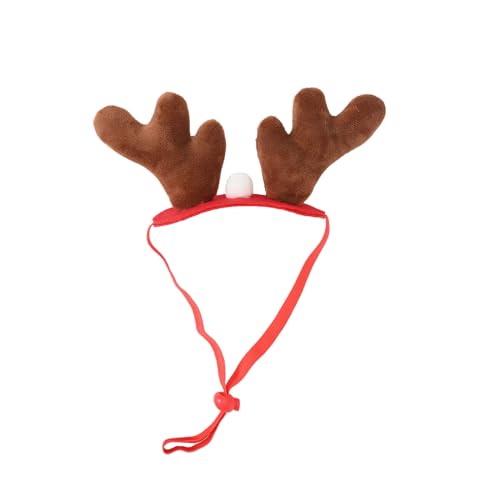 Scnvsi Weihnachts-Haustier-Kostüm, Kopfbedeckung für Katzen, Hunde, Haustier-Festival, Party-Requisiten, Geweih/Weihnachtsbäume, Stirnband, Haustier-Foto-Zubehör von Scnvsi