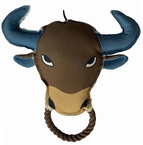 Scoochie Pet Angry Texas Bull Haustierspielzeug, 27,9 cm hoch von Scoochie Pet Products