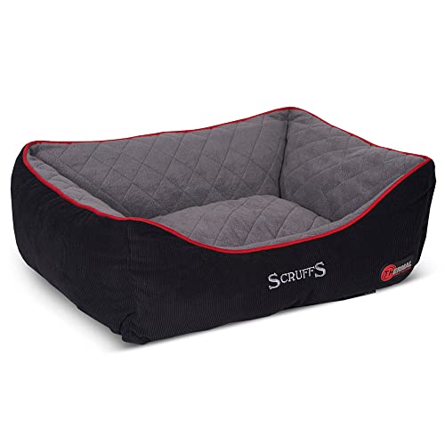 Scruffs 677267 Hunde Thermal Box Bett, L, schwarz von Scruffs