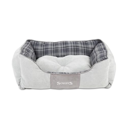 Scruffs Highland Hunde- oder Katzenbett, Größe M, 60 x 50 cm, Grau von Scruffs