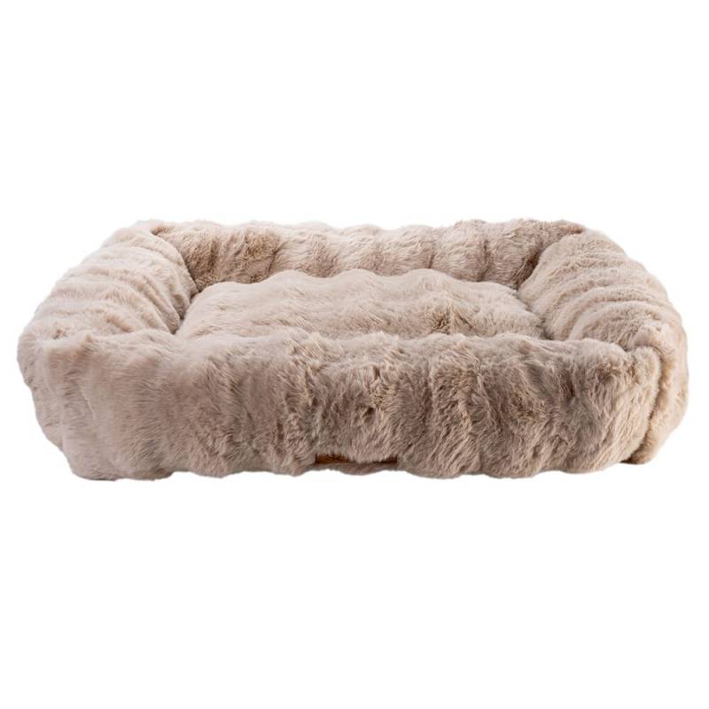 Scruffs Hundebett Alpine champagne, Gr. XL, Breite: ca. 70 cm, Länge: ca. 90 cm, Höhe: ca. 18 cm von Scruffs