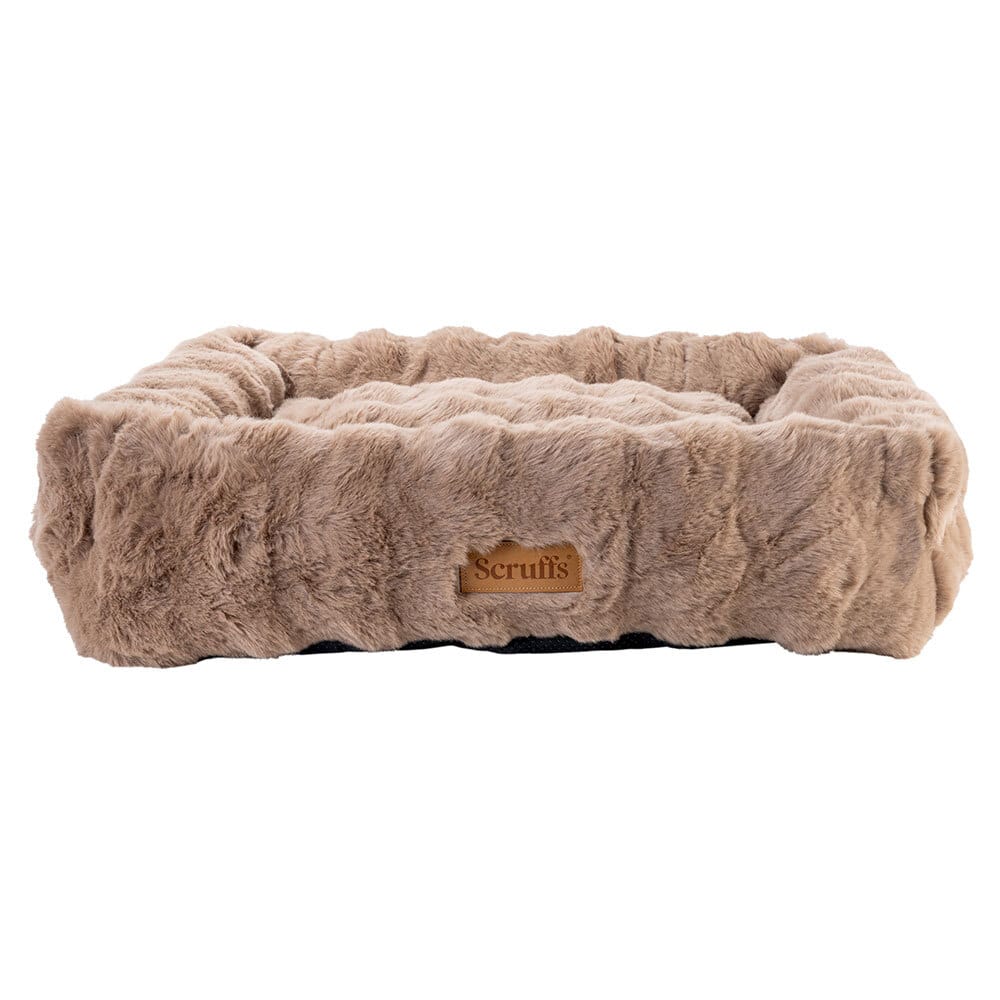 Scruffs Hundebett Alpine taupe, Gr. XL, Breite: ca. 70 cm, Länge: ca. 90 cm, Höhe: ca. 18 cm von Scruffs