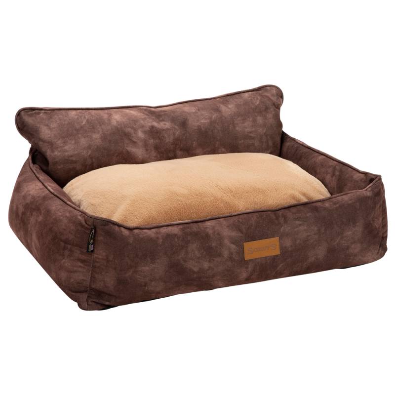 Scruffs Hundebett Kensington Box Bed brown, Gr. L, Außenmaße: ca. 90 x 70 cm von Scruffs