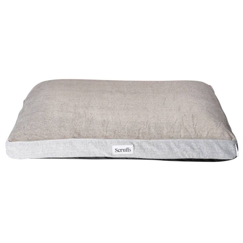 Scruffs Hundekissen Havard pearl grey, Gr. L, Maße: ca. 100 x 70 cm von Scruffs