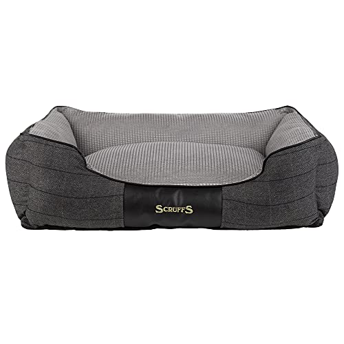 Scruffs Windsor Hundebett für Hunde, 60 x 50 cm, Größe M, Anthrazit, 0,99 kg von Scruffs