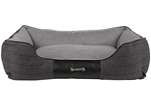 Scruffs Windsor Hundebett für Hunde, 90 x 70 cm, XL, Anthrazit, 1,55 kg von Scruffs