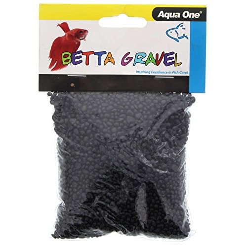 Aqua One Aquarium-Kies Betta-Glas, 350 g, Schwarz von Seapora