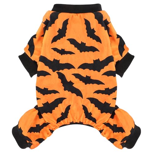 Halloween-Hunde-Pyjama, Haustier-Welpen-Overall, Body, Fledermaus-Hundekostüm, Hundebekleidung, Strampler für den Urlaub, Fledermaus, Größe XS von Sebaoyu