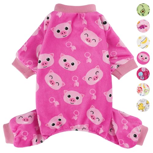 Hunde-Pyjama für kleine Hunde, Yorkie-Pyjama, Chihuahua-Schlafanzug, dehnbarer Schweine-Design, Haustierbekleidung, Hundekleidung für Teetasse, Nachtwäsche für kleine Hunde, bequeme Welpenkleidung, von Sebaoyu