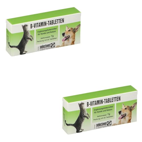 Selectavet B-Vitamine für Hunde und Katzen (2 x 20 Tabletten) von Selectavet