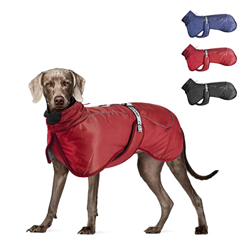 Hundemantel aus 100% Wasserdicht Nylon Fleece Futter Jacke Reflektierende Hundejacke Warm Hundemantel Jacke einfaches An- und Ausziehen von SelfLove