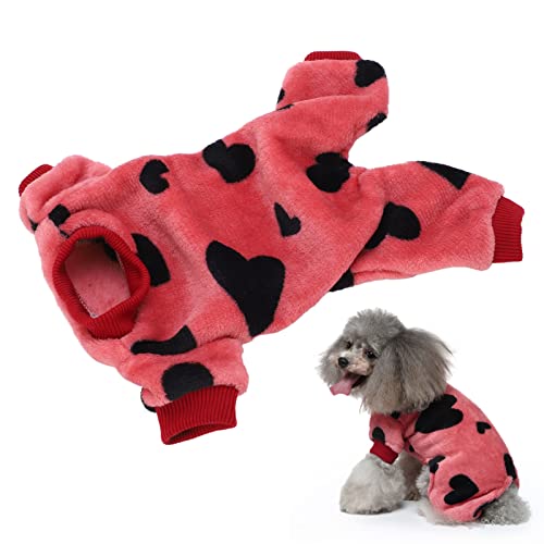 Pet Pyjamas, weicher warmer rosa gestreifter Pullover Wintermantel für kleine Hundekatze(X) von Semme