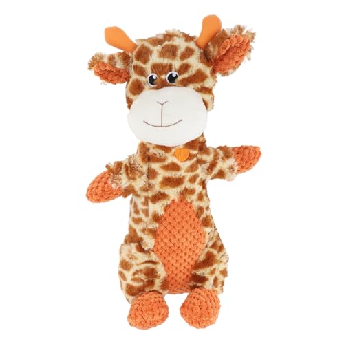 Semme Plüschhunde-Quietschspielzeug, Niedliche Tierform, Interaktives Kauspielzeug für Kleine, Mittelgroße und Große Hunde (Giraffe) von Semme