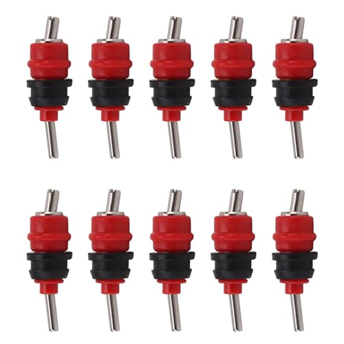 Automatische Hühnerwasserschwester 10pcs 360 Grad Geflügel Trinken rote Stahlkugel für Hühnerente Hen Wate Nippel von Senrusa