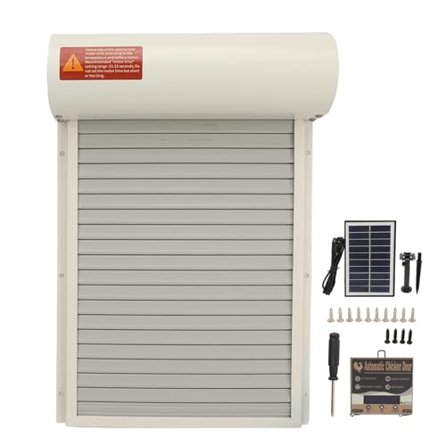 SOLAR AUTOMATISCHES HÜHNCHEN-COOP-Opener-Timer-Enten-GUTZ-Bauernhof-SICHERHEITS AUSRÜSTUNG (Weiß) von Senrusa