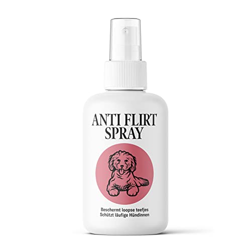 Sensipharm Anti Flirt Spray für Hunde - Schützt läufige Hündinnen vor Rüden, Reduziert Läufigkeitsprobleme beim Hund - 100 ml Sprühflasche - Einfache Anwendung von Sensipharm