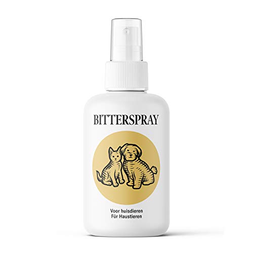 Sensipharm Bitterspray 100ml - Bittertropfen ohne Alkohol für Hunde und Katzen, Anti-Kau und Lecken Spray, Katzen Fernhaltespray Hunde für Möbel, Abwehrspray für Haustiere mit Bitteren Geschmack von Sensipharm