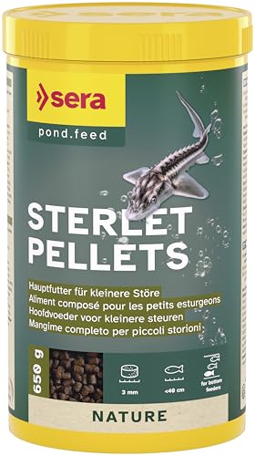 sera Stör Pellets Nature 1000 ml (650 g) - Das natürliche Hauptfutter für kleinere Störe von sera