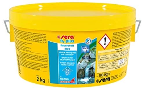 sera pond O2 plus 2,2 Liter (2 kg) - zur Sicherung der Sauerstoffversorgung im Gartenteich, Sauerstoff plus, direkte Versorgung mit Sauerstoff, gegen Sauerstoffmangel von sera