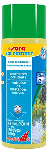 sera KOI PROTECT 500 ml - Wasseraufbereiter für koigerechtes, mineralstoffreiches Teichwasser, entfernt sofort Chlor und Chloramine, bindet Schwermetalle, mit Mineralstoffen von sera